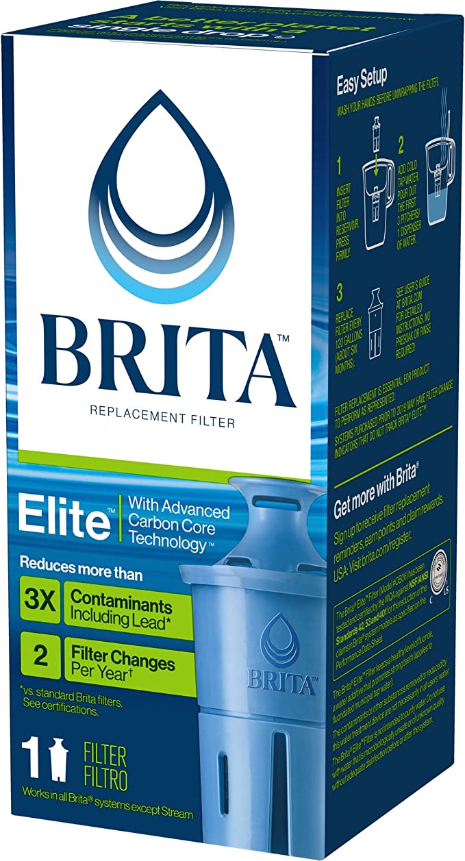 Brita™ Elite™ Water Filter, Advanced Carbon Core Technology ...